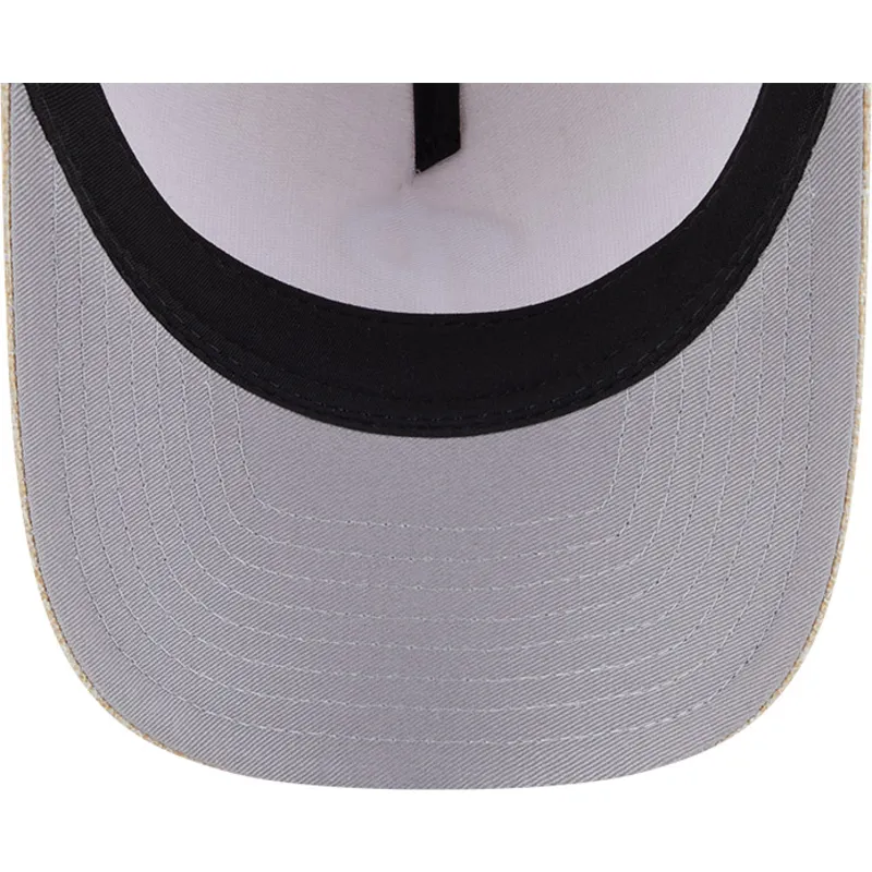 beige-gebogene-snapback-kappe-9forty-m-crown-a-frame-cotton-weave-der-philadelphia-phillies-mlb-von-new-era