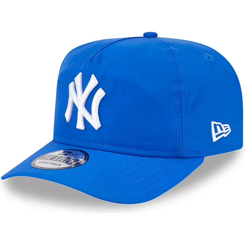 blaue-verstellbare-gebogene-kappe-golfer-everyday-nylon-von-new-york-yankees-mlb-von-new-era