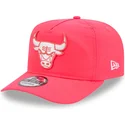 verstellbare-rosa-curved-cap-golfer-everyday-nylon-chicago-bulls-nba-von-new-era