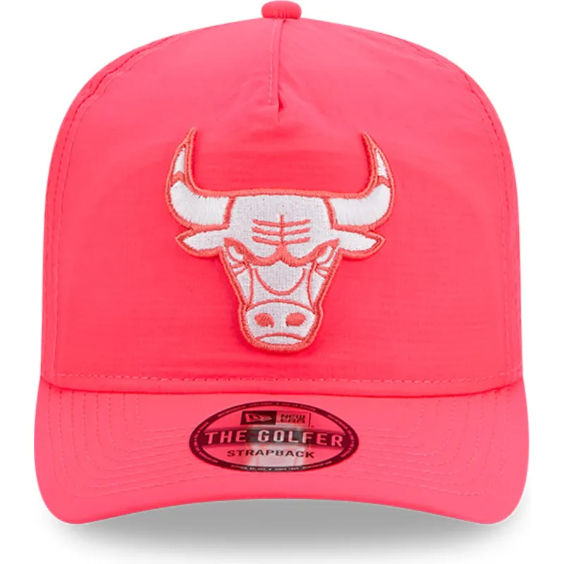 cap-zaoblena-pink-adjustable-strap-golfer-everyday-nylon-chicago-bulls-nba-new-era cap-zaoblena-pink-adjustable-strap-golfer-everyday-nylon-chicago-bulls-nba-new-era