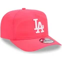 new-era-curved-brim-golfer-everyday-nylon-los-angeles-dodgers-mlb-pink-adjustable-cap