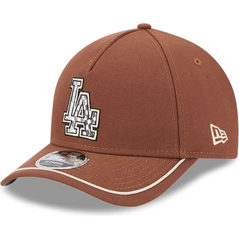 Šiltovky zaoblená hnedá snapback 9FORTY M-Crown A Frame Motorsport Los Angeles Dodgers MLB New Era