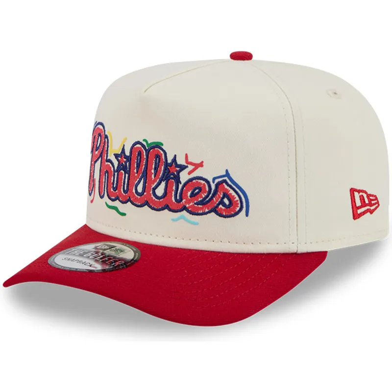 siltovka-zaoblena-cervena-snapback-golfer-team-scribble-philadelphia-phillies-mlb-new-era