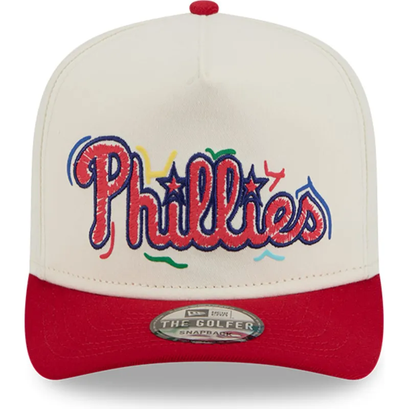 siltovka-zaoblena-cervena-snapback-golfer-team-scribble-philadelphia-phillies-mlb-new-era