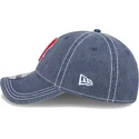 boston-red-sox-mlb-9twenty-washed-contrast-verstellbare-blaue-kappe-mit-gebogenem-schirm-von-new-era