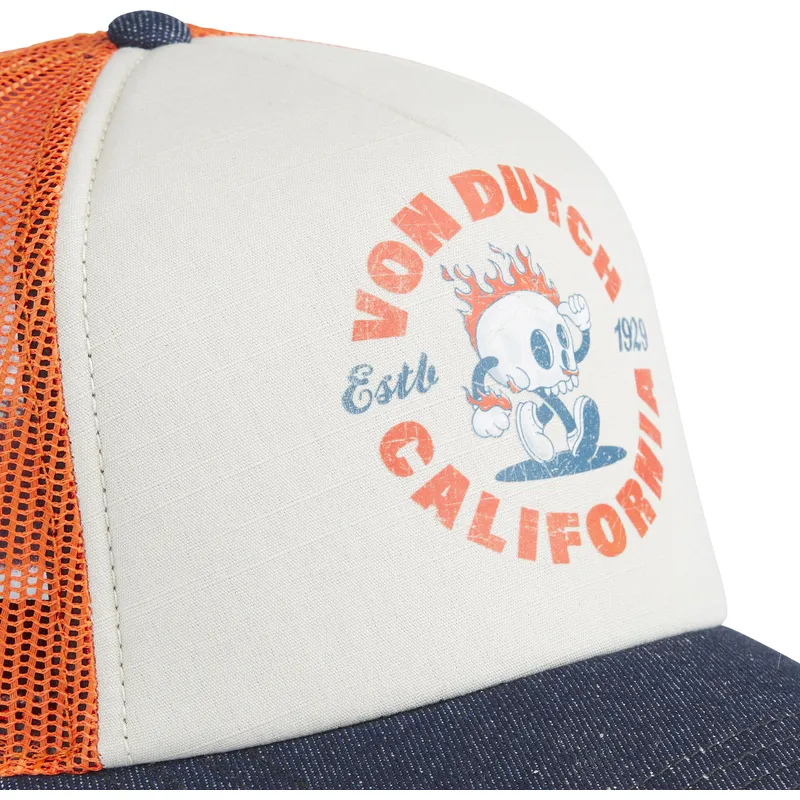 trucker-cap-beige-orange-und-blau-crew22-von-von-dutch
