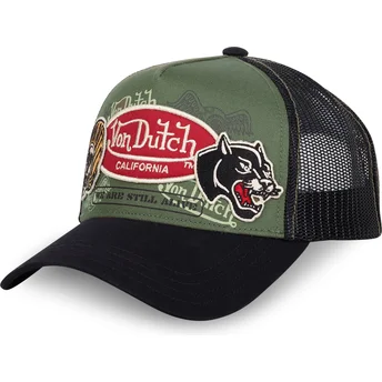 Šiltovky zaoblená kamionista zelená snapback PATCHES05 Von Dutch