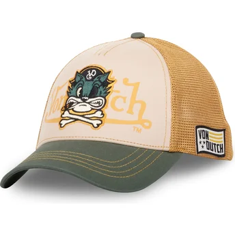 Cap zaoblená beige snapback Von Dutch