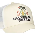 von-dutch-surf10-beige-und-weisse-trucker-kappe