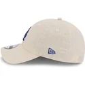 new-era-curved-brim-blue-logo-9twenty-linen-spring-training-fan-pack-2025-los-angeles-dodgers-mlb-beige-adjustable-cap