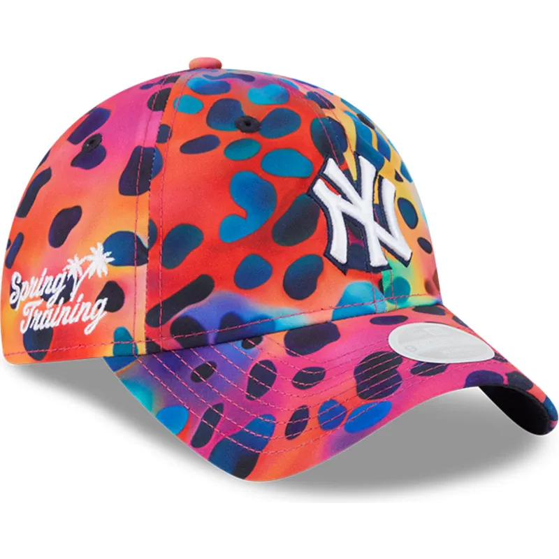 new-york-yankees-mlb-new-era-9twenty-spots-spring-training-fan-pack-2025-verstellbare-mehrfarbige-damen-cap