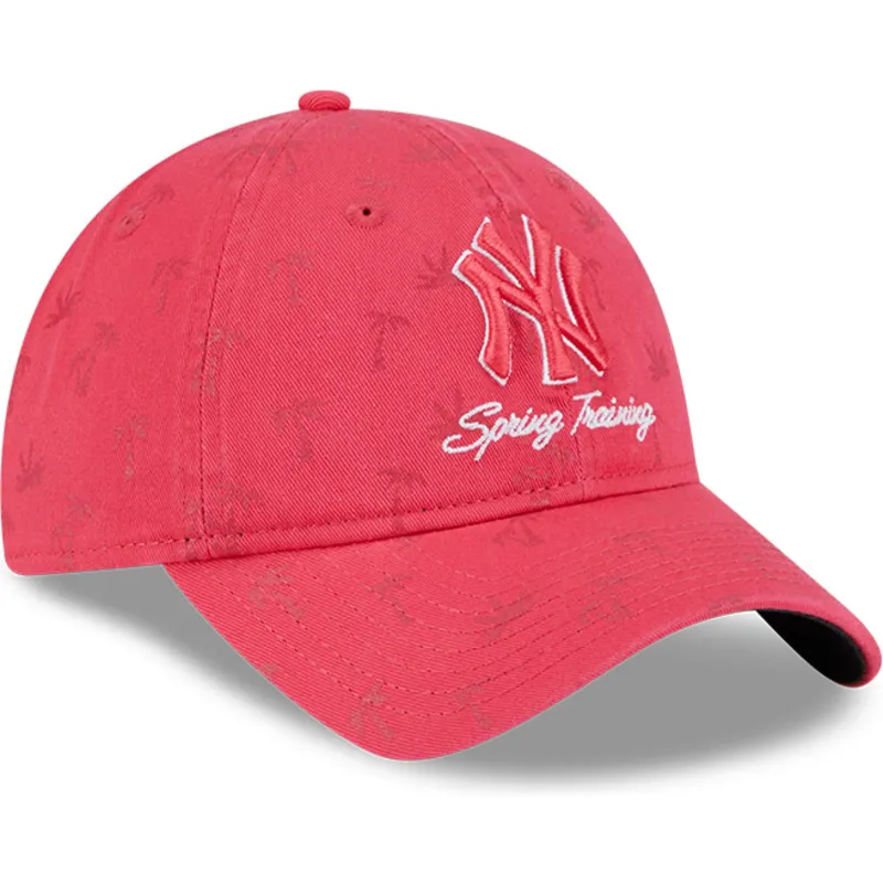 siltovka-zaoblena-ruzova-nastavitelny-9twenty-pattern-spring-training-fan-pack-2025-new-york-yankees-mlb-new-era
