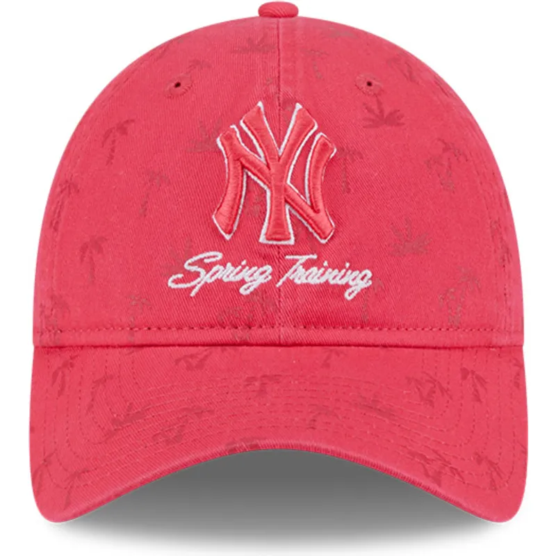 siltovka-zaoblena-ruzova-nastavitelny-9twenty-pattern-spring-training-fan-pack-2025-new-york-yankees-mlb-new-era