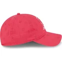 cap-zaoblena-pink-adjustable-strap-9twenty-pattern-spring-training-fan-pack-2025-los-angeles-dodgers-mlb-new-era