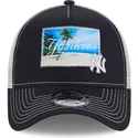 siltovka-zaoblena-tmavomodra-snapback-9forty-a-frame-patch-spring-training-fan-pack-2025-new-york-yankees-mlb-new-era