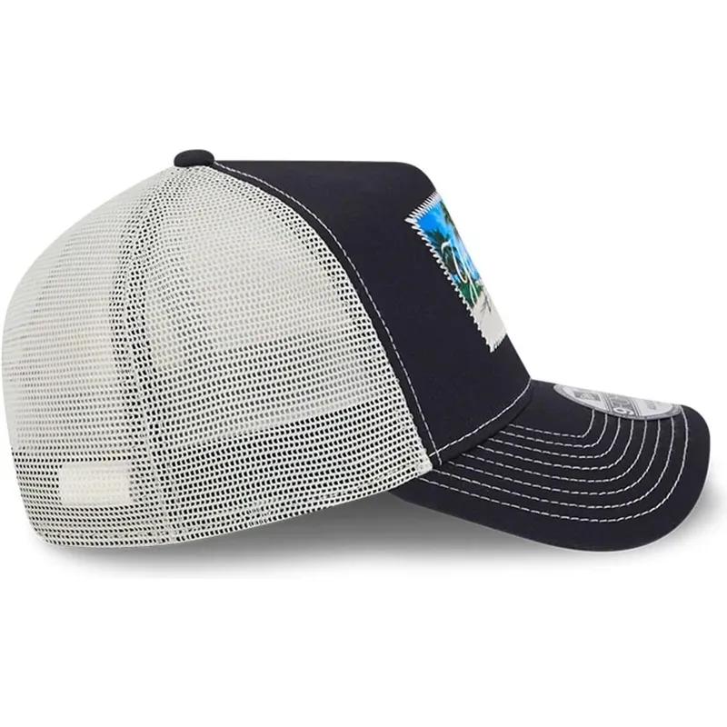 siltovka-zaoblena-tmavomodra-snapback-9forty-a-frame-patch-spring-training-fan-pack-2025-new-york-yankees-mlb-new-era