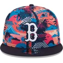 new-era-flat-brim-9fifty-printed-spring-training-fan-pack-2025-boston-red-sox-mlb-multicolor-snapback-cap