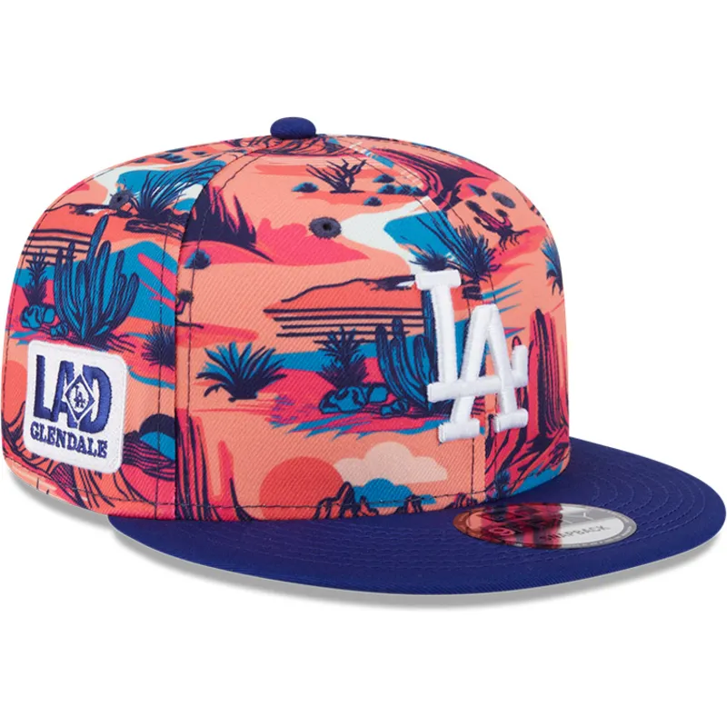 siltovka-rovna-viacfarebna-snapback-9fifty-printed-spring-training-fan-pack-2025-los-angeles-dodgers-mlb-new-era