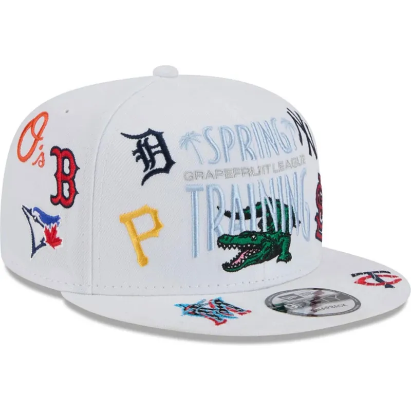 siltovka-rovna-biely-snapback-9fifty-scatter-spring-training-fan-pack-2025-mlb-new-era