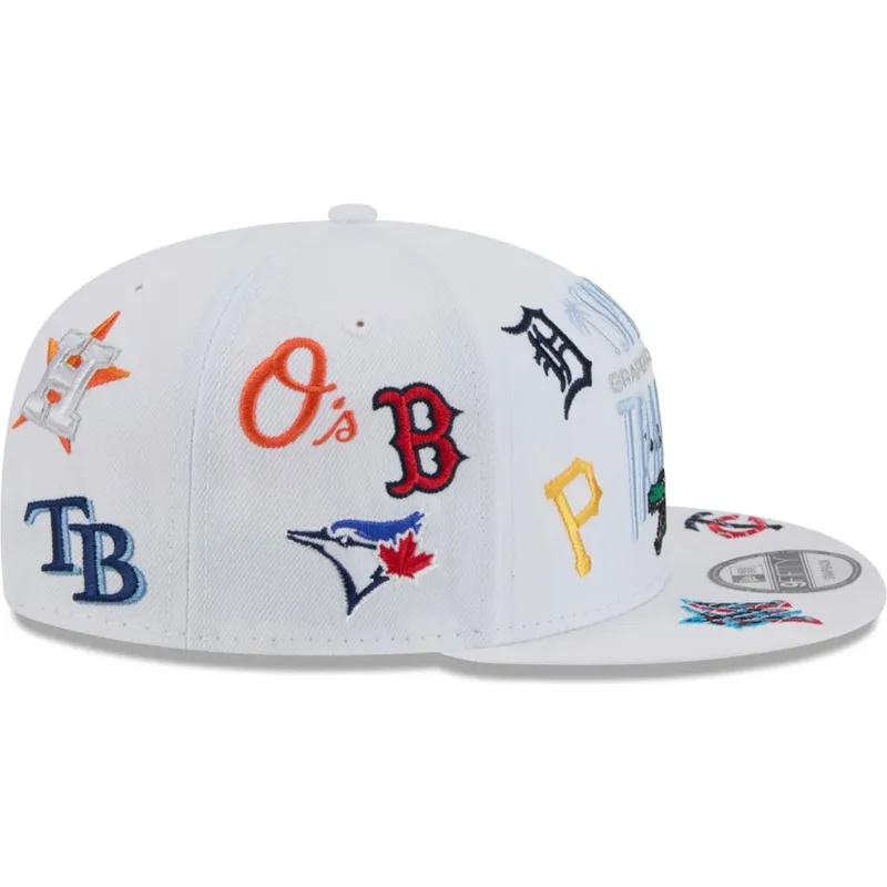 siltovka-rovna-biely-snapback-9fifty-scatter-spring-training-fan-pack-2025-mlb-new-era