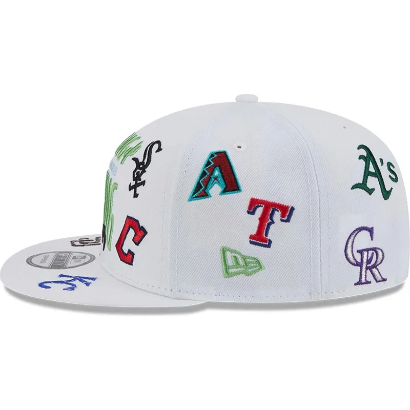 siltovka-rovna-biely-snapback-9fifty-scatter-spring-training-fan-pack-2025-mlb-new-era