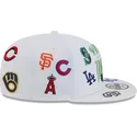 siltovka-rovna-biely-snapback-9fifty-scatter-spring-training-fan-pack-2025-mlb-new-era