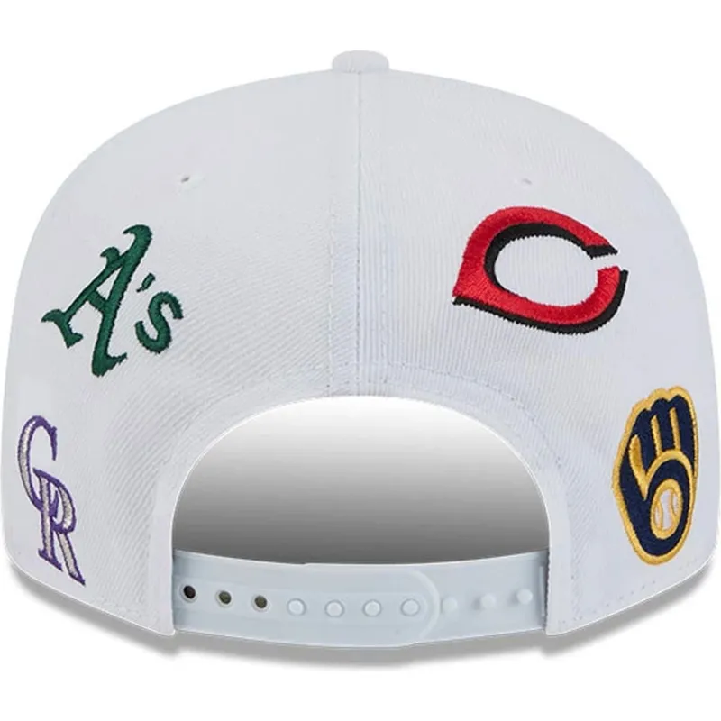 siltovka-rovna-biely-snapback-9fifty-scatter-spring-training-fan-pack-2025-mlb-new-era