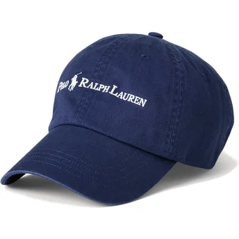Verstellbare dunkelblaue Curved Cap Classic Sport von Polo Ralph Lauren