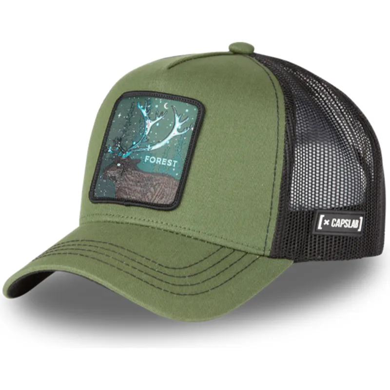 cap-zaoblena-green-snapback-deer-beasts-capslab