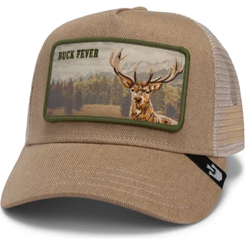 Braune Trucker-Kappe Hirsch Buck Fever Wild Heart The Farm von Goorin Bros.