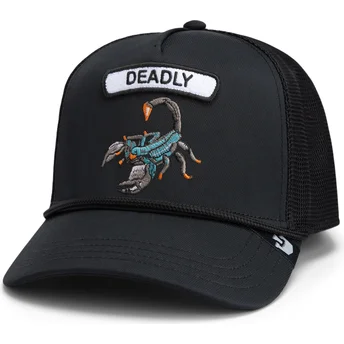 Šiltovky zaoblená kamionista čierna snapback escorpión GB2 Deadly Scorp The Rocker The Farm The Farm de Goorin Bros.