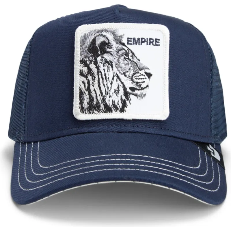 siltovka-zaoblena-tmavomodra-snapback-the-empire-lion-fab-farm-the-farm-goorin-bros