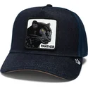 siltovka-zaoblena-tmavomodra-snapback-the-panther-global-core-denim-the-farm-goorin-bros