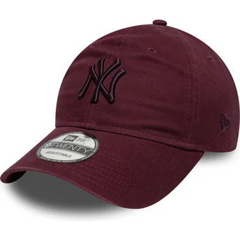 New Era MLB New York Yankees 9TWENTY Colour Pack verstellbare Kappe in Bordeauxrot