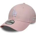 verstellbare-rosa-curved-cap-9forty-colour-pack-los-angeles-dodgers-mlb-von-new-era