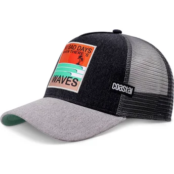 Šiltovky zaoblená kamionista čierna snapback Coastal