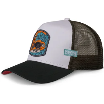 Coastal Surf Ostrich HFT White and Black Trucker Hat