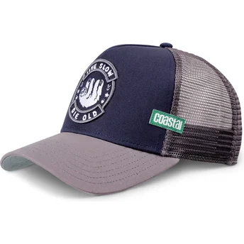 Šiltovka zaoblená tmavomodrá snapback Live Slow Die Old HFT Coastal
