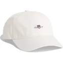 gorra-curva-beige-ajustable-shield-cotton-twill-eggshell-de-gant