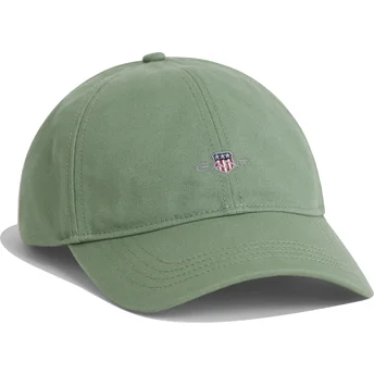 Gorra curva verde ajustable Shield Cotton Twill Kalamata Green de Gant