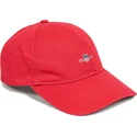 gorra-curva-roja-ajustable-shield-cotton-twill-ruby-red-de-gant