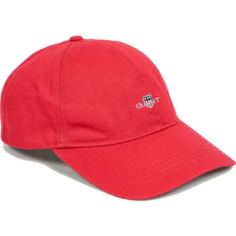 Gorra curva roja ajustable Shield Cotton Twill Ruby Red de Gant