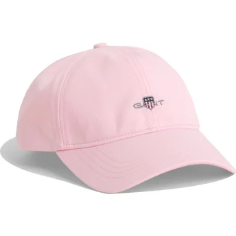 Gorra curva rosa ajustable Shield Cotton Twill California Pink de Gant