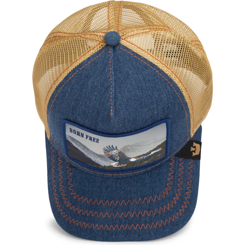 trucker-cap-marineblau-adler-born-free-wild-heart-the-farm-von-goorin-bros