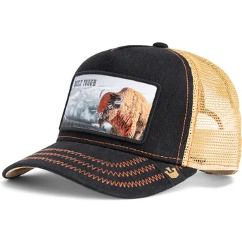 Gorra trucker negra búfalo Built Tough Wild Heart The Farm de Goorin Bros.