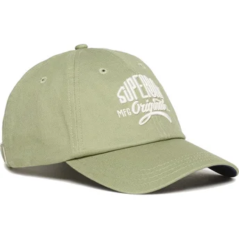 Gorra curva verde ajustable Graphic Seagrass Green de Superdry