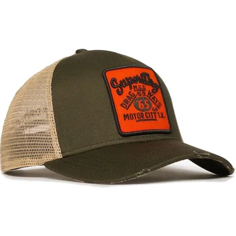 Gorra trucker verde Mesh Fatigue Green de Superdry