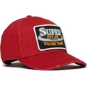 cap-zaoblena-red-adjustable-strap-superdry