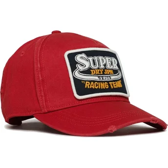 Cap zaoblená red adjustable strap Superdry