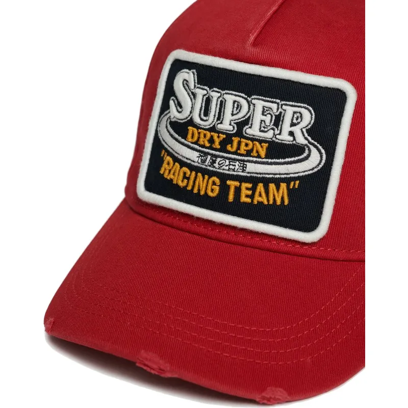 cap-zaoblena-red-adjustable-strap-superdry cap-zaoblena-red-adjustable-strap-superdry